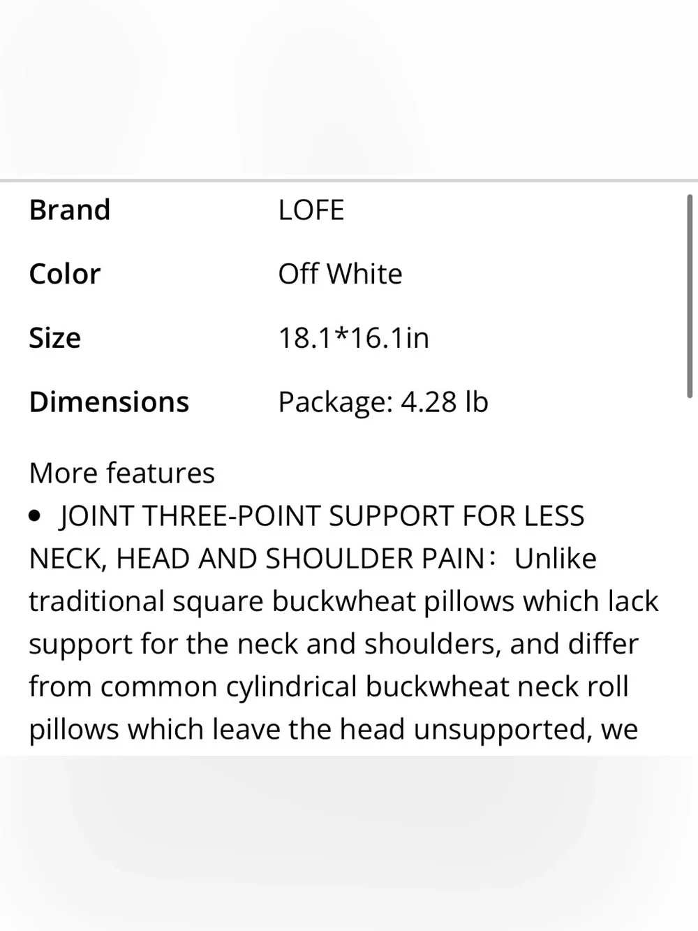 Buckwheat Pillow with 100% Organic Cotton Pillowcase